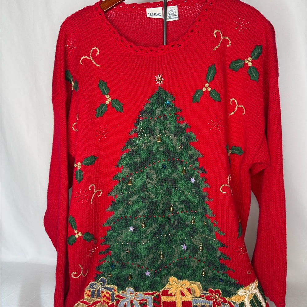 Women's Honors Vintage Christmas Tree Sweater